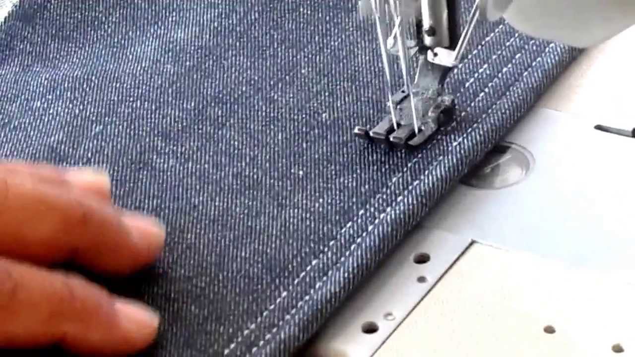 Cómo coser un dobladillo con una aguja doble